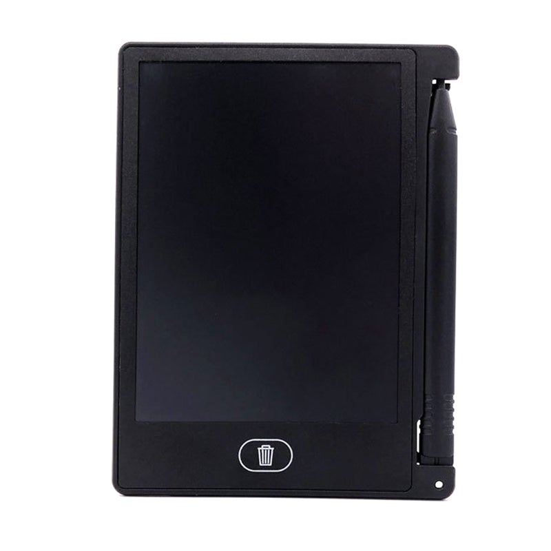 تابلت ومذكرة إلكترونية LCD صغيرة بحجم 4.4 بوصة لكبار السن والأطفال لكتابة التواصل — سوداء أذكى محمولة - Image 1