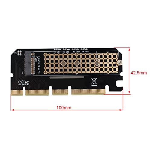 Futheda M.2 NVME SSD NGFF to PCIE 3.0 X16 Adapter M Key Interface Card, M.2 Key-M SSD to PCI 3.0 Express Expansion Card with Thermal pad, Support PCIe x4 x8 x16 Slot Compatible with iOS Windows 8 10 - Image 5