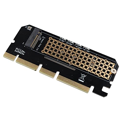 Futheda M.2 NVME SSD NGFF to PCIE 3.0 X16 Adapter M Key Interface Card, M.2 Key-M SSD to PCI 3.0 Express Expansion Card with Thermal pad, Support PCIe x4 x8 x16 Slot Compatible with iOS Windows 8 10 - Image 2
