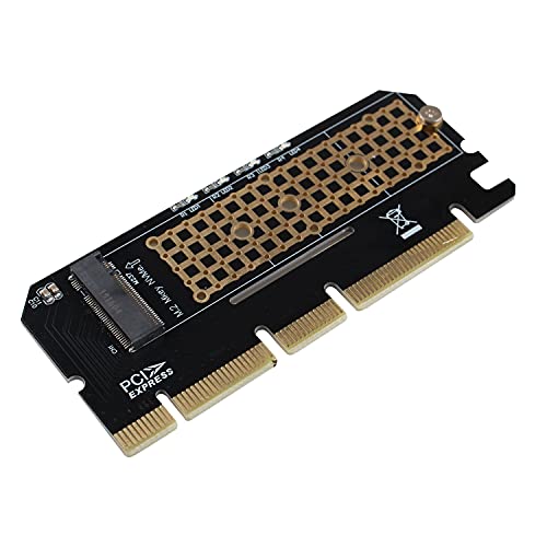 Futheda M.2 NVME SSD NGFF to PCIE 3.0 X16 Adapter M Key Interface Card, M.2 Key-M SSD to PCI 3.0 Express Expansion Card with Thermal pad, Support PCIe x4 x8 x16 Slot Compatible with iOS Windows 8 10 - Image 3