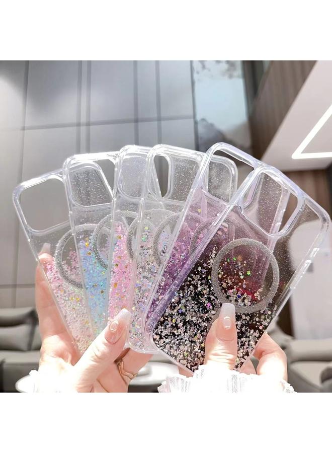 S-TOP Case For iPhone 14 Pro Gradient Glitter MagSafe PC Hybrid TPU Phone Case - Image 3