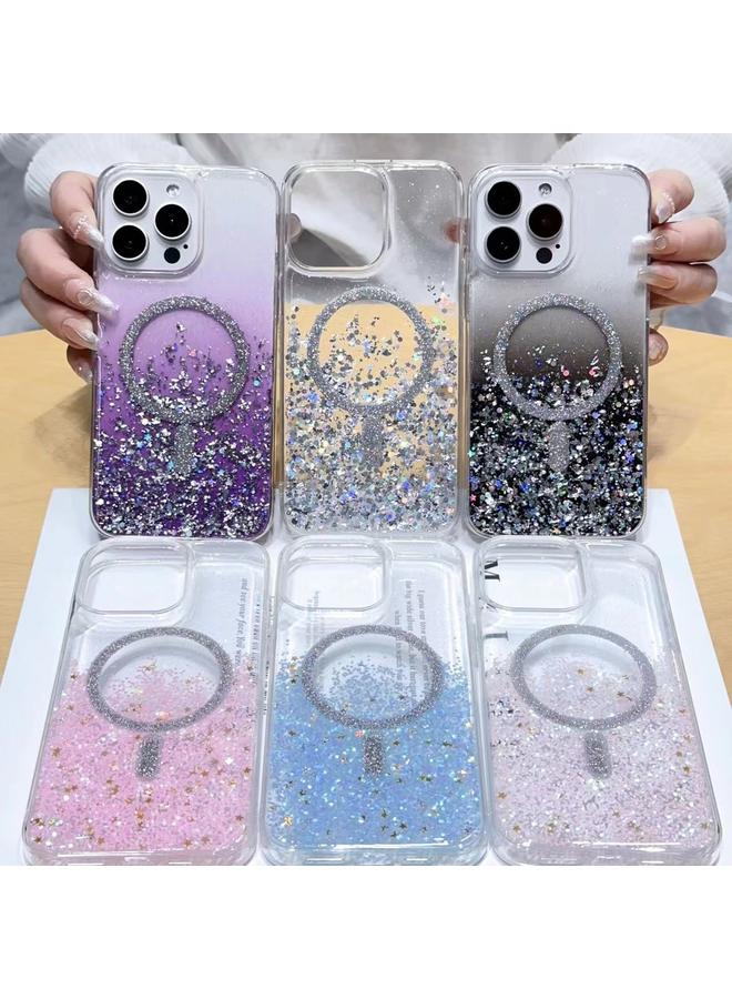 S-TOP Case For iPhone 14 Pro Gradient Glitter MagSafe PC Hybrid TPU Phone Case - Image 2