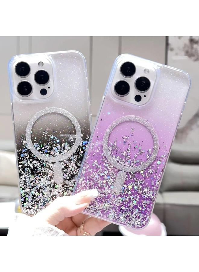 S-TOP Case For iPhone 14 Pro Gradient Glitter MagSafe PC Hybrid TPU Phone Case - Image 5
