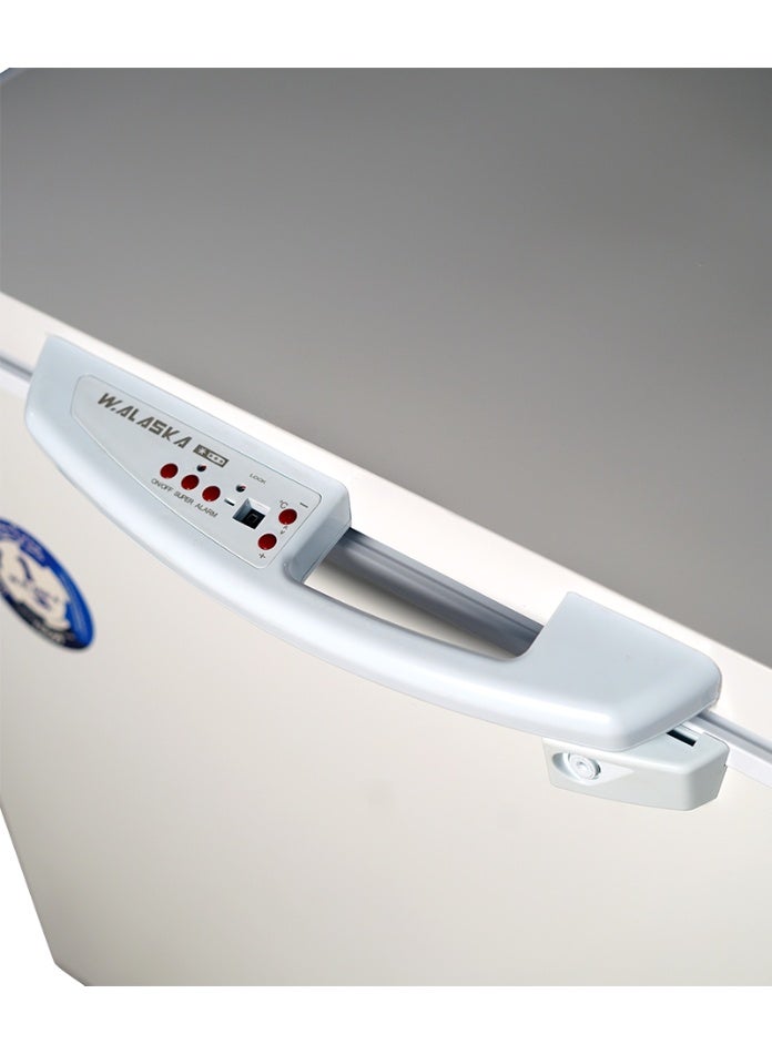 دبليو دوت الاسكا فريزر أفقى سعة 200 لتر ابيض ديجيتال الاسكا - Image 1