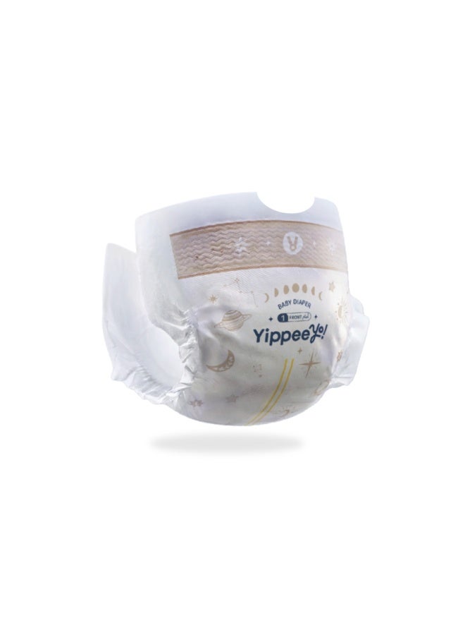 Yippeeyo TempAir Baby Diapers | Size 1 for ≤5 kg |Ultra-Soft & Breathable | 12-Hour Dryness | Individually Wrapped | 32pcs Total - Image 2