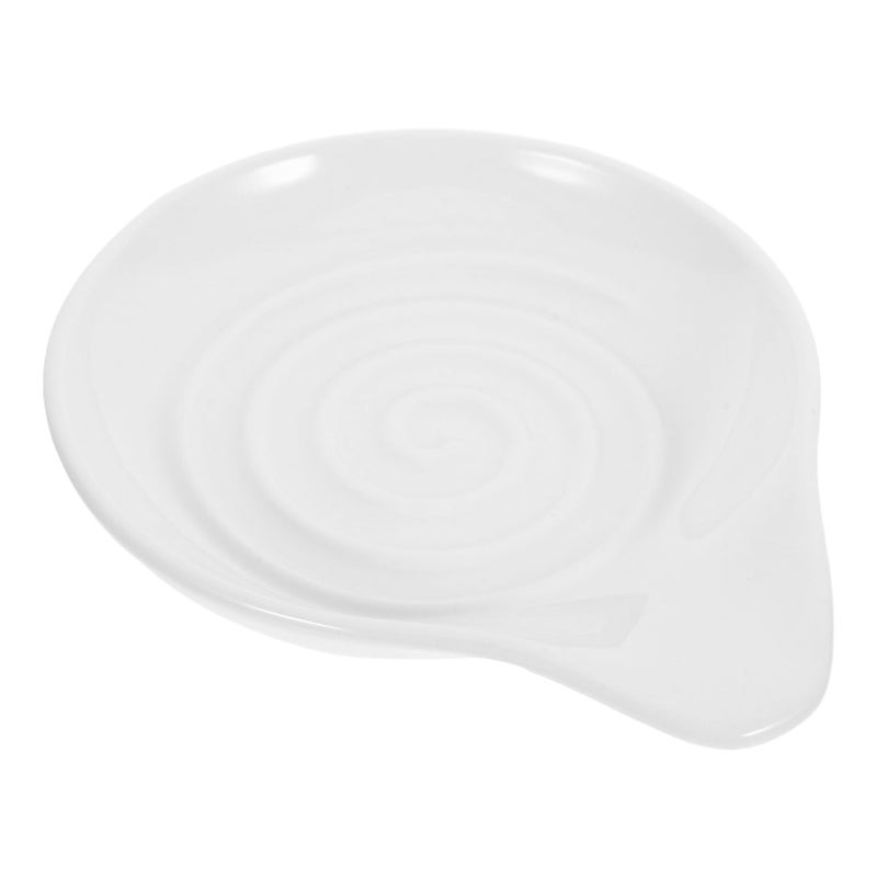 Ceramic Spoon Rest Kitchen Utensil Holder Porcelain Ladle Spatula Rest for Stove Countertop - Image 2
