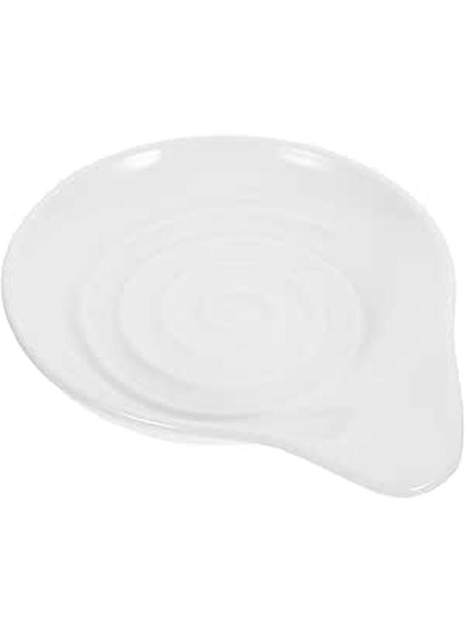 Ceramic Spoon Rest Kitchen Utensil Holder Porcelain Ladle Spatula Rest for Stove Countertop - Image 1