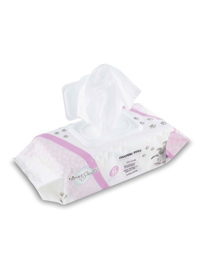 Cudlie 110 Pack Pet Grooming Wipes - Large & Extra-Large Sizes - Lavender, Aloe, & Unscented Variations - Hypoallergenic & Extra Durable - Perfect for Dogs & Cats, 8.6"x7.8" - Image 1