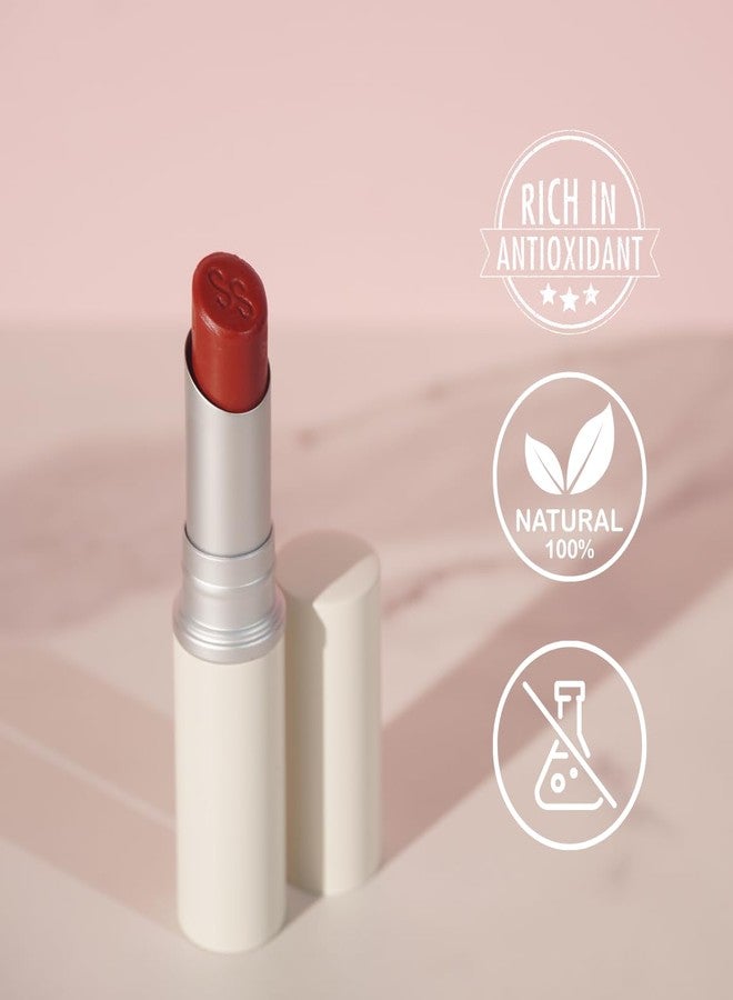 Simple Sophistication Natural Lip Balm - Anti-Aging with 100%-grassfed Beef Tallow, CoQ10, Astaxanthin, Hyaluronic acid - Ultra Moisturizing, Conditioning, All natural, Organic, Made in USA (Warm Red) - Image 3