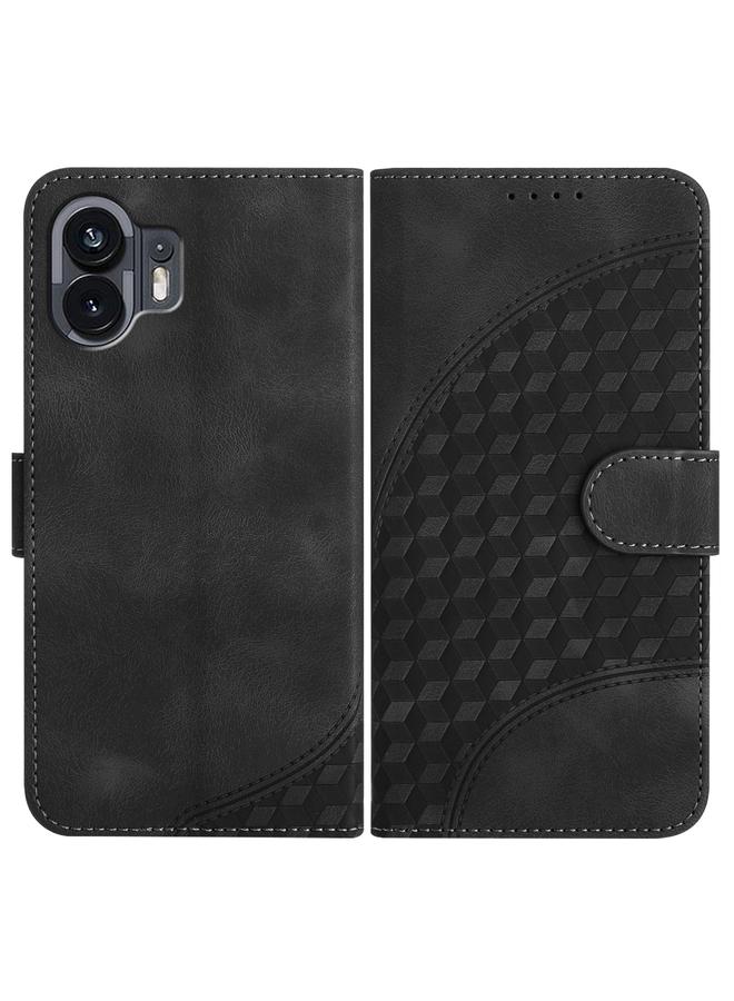 اس-توب جراب جلدي لهاتف Case For Nothing Phone 2 بتصميم رأس فيل منقوش مع حبل تعليق - Image 1