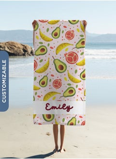 Share the Love Personalised Beach Towel - Fruit Design Printed Towel(70x140cm)  - Image 1
