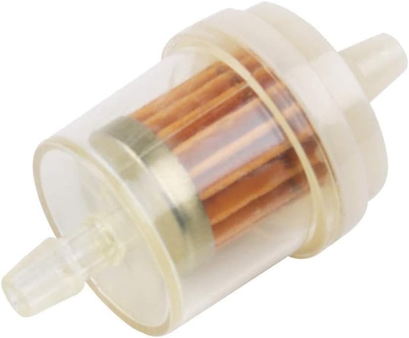 AloneGoer 6pcs Universal 1/4" Fuel Filter 4 Feet-Long Fuel Line Hose With Clamps for Motorcycle Small Engine Lawn Mower Tractor ATV Dirtbike Moped Inline Fuel Filter Gas Filter 1/4 Inch - Image 4
