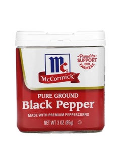 McCORMICK Pure Ground Black Pepper 3 oz 85 g  - Image 1