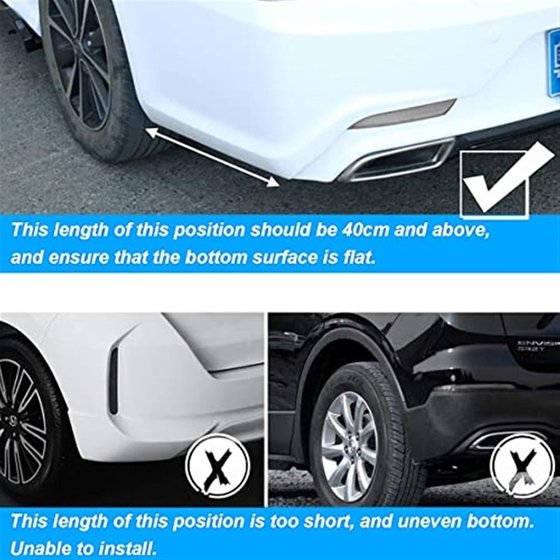 Wivplex Rear Bumper Lip Diffuser Splitter Spoiler Kit - Image 2