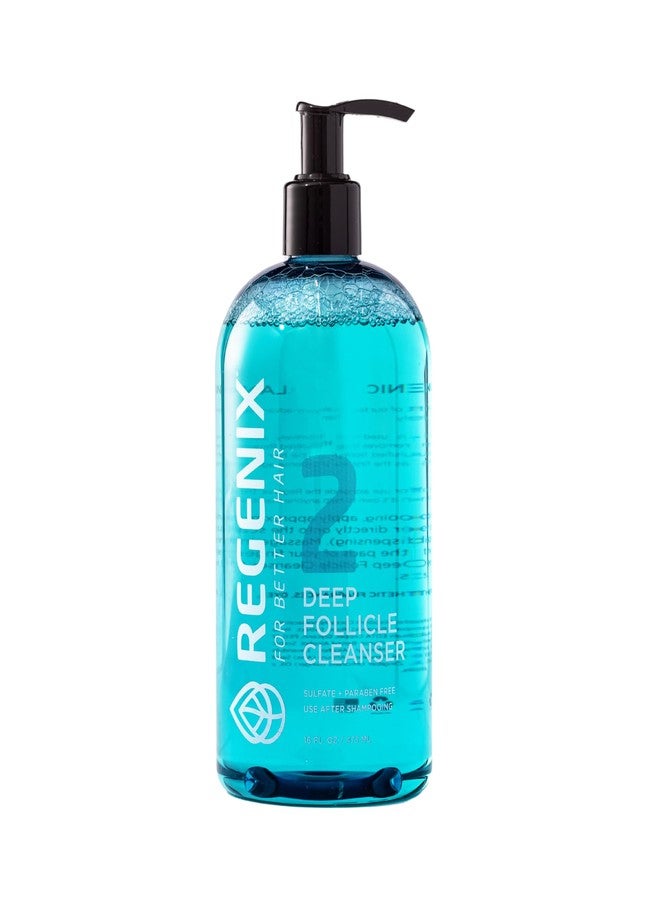 Regenix Deep Follicle Cleanser for Hair Thinning, Dandruff & Itchy Scalp, Removes Debris & Product Build-up for Cleaner, Healthier Scalp, Use 3x a Week, 16 Fl Oz - Image 1