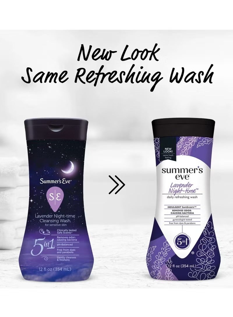 Summer's Eve Night-Time Cleansing Wash lavender 354ml - Image 1