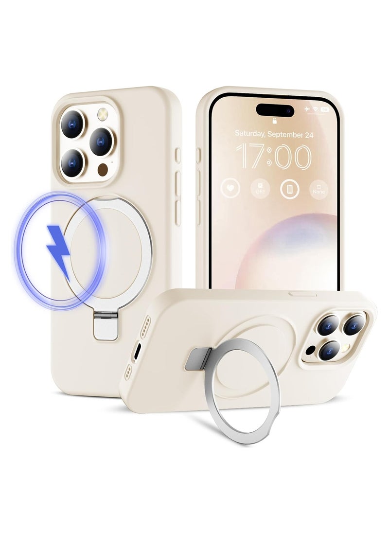 Silicone Case Designed for iPhone 16 Pro 6.3 Inch, Compatible with MagSafe 3 in 1 Wireless Charging [Magnetic + Holder + Ring Stand] Slim Cover with Invisible Stand - pzsku/Z54926C1E5566519AF18BZ/45/_/1726004627/50ad5d84-588f-4f52-ba89-330aa874347e