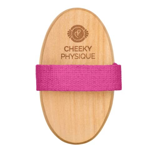 Cheeky Physique Tone & Glow Body Brush - Dry Brush for Cellulite and Lymphatic Drainage with Natural Bristles for Exfoliation and Skin Tightening - Image 4