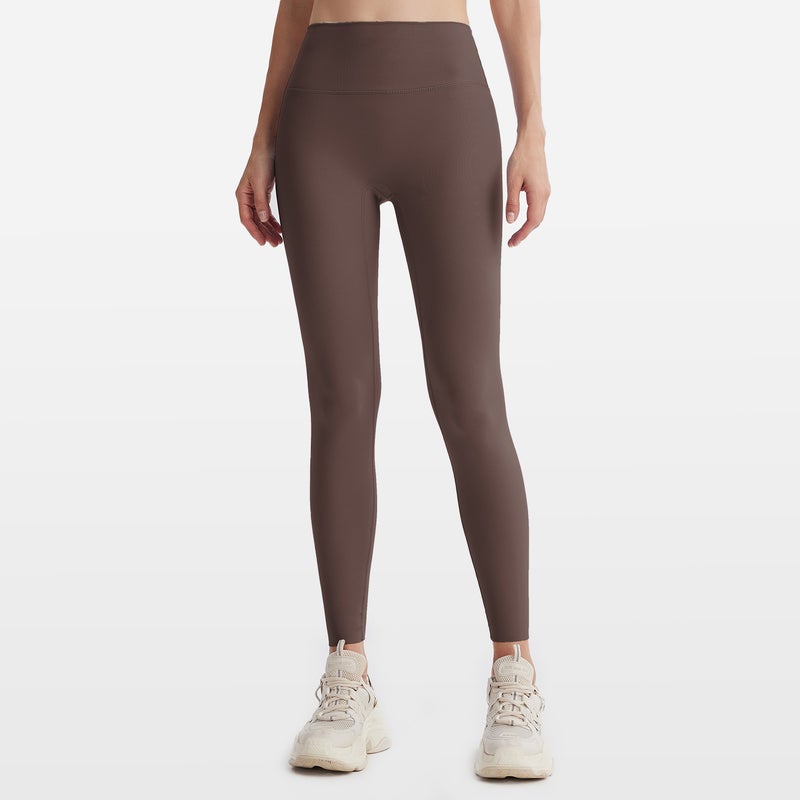 Leggings Espresso/espresso Spring and Summer Seamless Yoga Pants for Women's High-waisted Peach-lift Sports Fitness No Awkward Lines High-elastic Tight-fitting Long