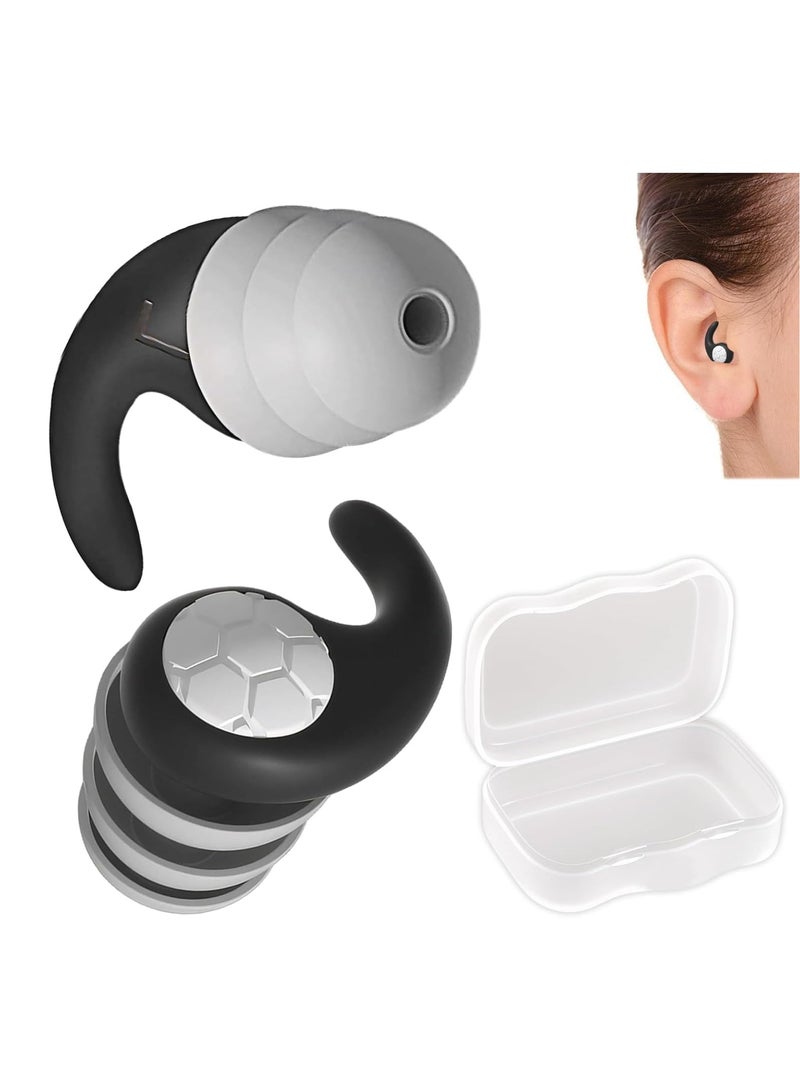 Ear Plugs for Sleeping Noise Cancelling,Ear Plugs Noise CancellingNoise Cancelling Silicone Earplugs for Noise Reduction,Reusable Washable Earplugs with Storage Box,for Sleep,Work,Study,Sporting - Image 1