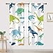 Cinbloo Boys Dinosaur Blockout Curtains 29W x 63L Inch Grommet 2 Panels Cartoon Dino for Kids Bedroom Decor - Image 2