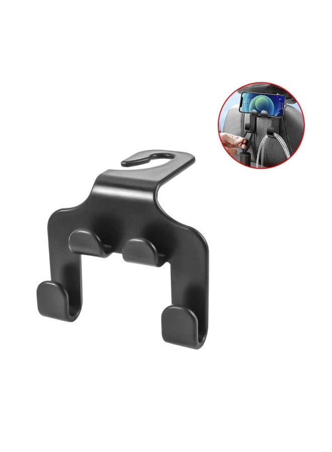 Generic Car Seat Headrest Hook Hanger Storage Organizer Universal For Handbag Coat Fit Universal Vehicle Car Black 