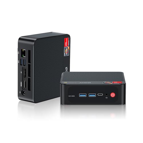 Beelink SER5 MAX Mini PC, AMD Ryzen 7 7735HS (8C/16T, up to 4.75GHz), 24GB LPDDR5 500G NVME SSD, Mini Desktop Computer Support 4K@120Hz, WiFi6, BT5.4, DP+HDMI, Type-C - Image 1