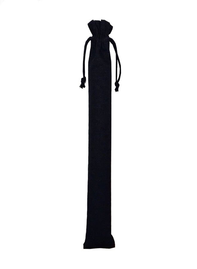 lovielf Black Protective Canvas Sleeve for Mahjong Racks and Pushers long draw string storage bag - Image 1