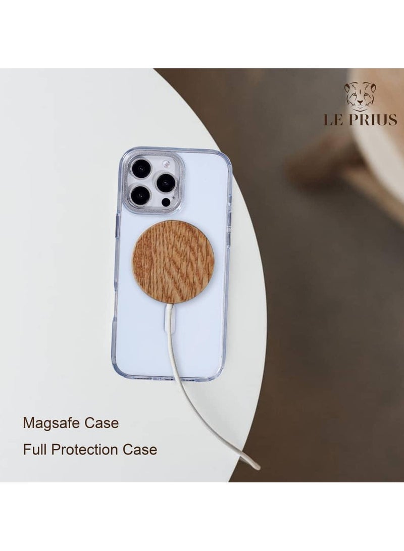 Le Prius Le Prius Bali Series Built-in Magnets Premium Quality Protective Phone Case Compatible with iPhone 16 Pro, Full Shockproof Protection, Slim Fit Durable Cover, MagSafe Compatible, Comfortable Grip, Stylish Premium Design for Men and Women - White - Image 5