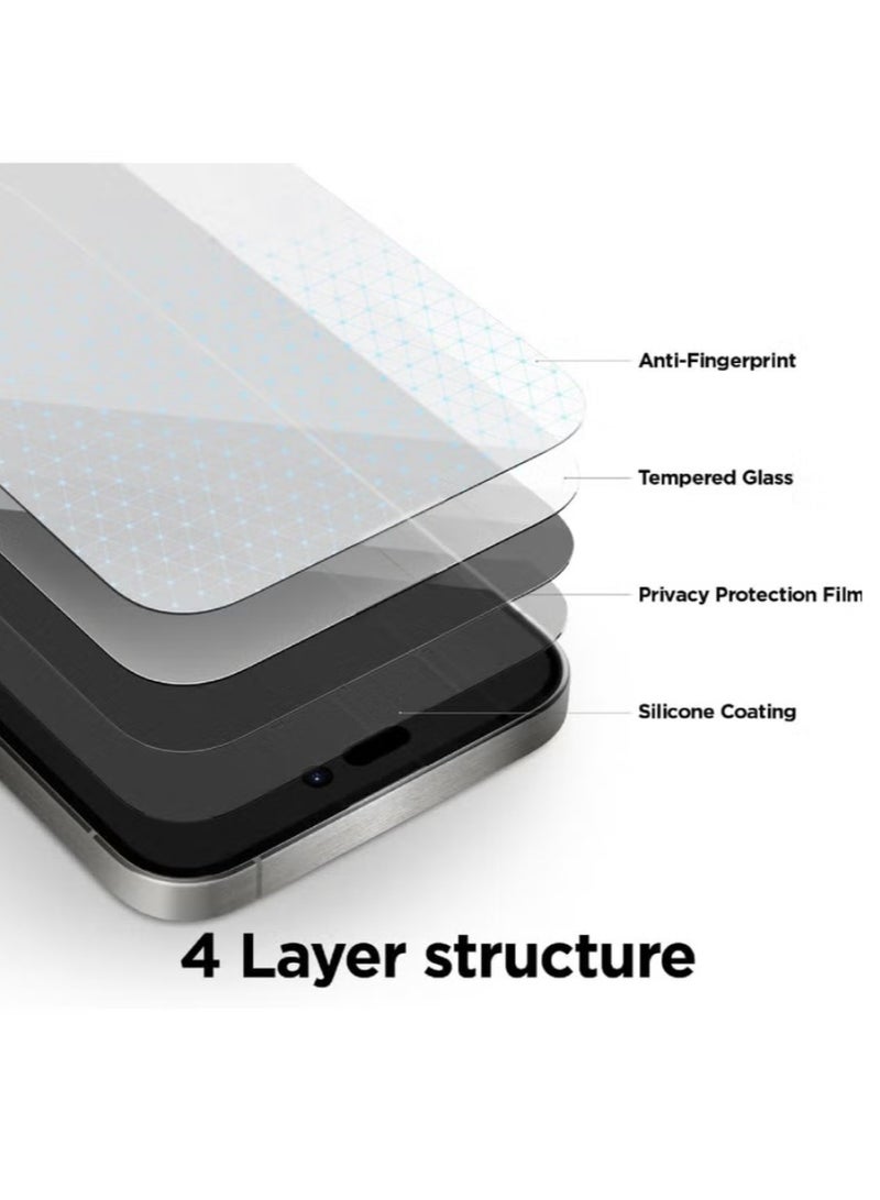 Original Privacy Screen Protector for Realme 5 – 9H Hardness Anti-Static Tempered Glass with Anti-Peep Technology, ESD Privacy, Dustproof & Super Smooth Touch - Image 3