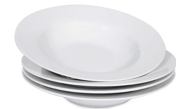 Hitkari White Porcelain Pasta Plate