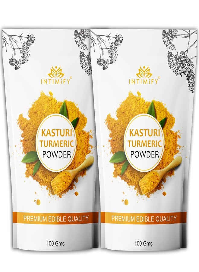 INTIMIFY Kasturi Haldi Powder For Face Beauty, Kasturi Manjal Powder | Turmeric Powder For Skin Brightening For Haldi Ceremony 200 Gms (Pack of 2)