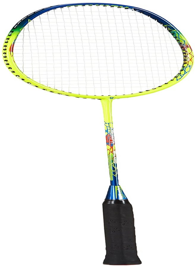 ترايامف مضرب تنس الريشة Triumph Wizard Graphite Hotmelt خفيف الوزن مع حقيبة Cosmic-3R ذات حجرة واحدة، لون ليموني/أزرق سماوي - Image 2