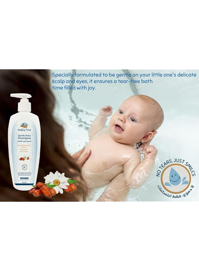 Nappy time Gentle Baby Shampoo Head To Toe Tear Free Formula And Dates 400Ml - Image 2
