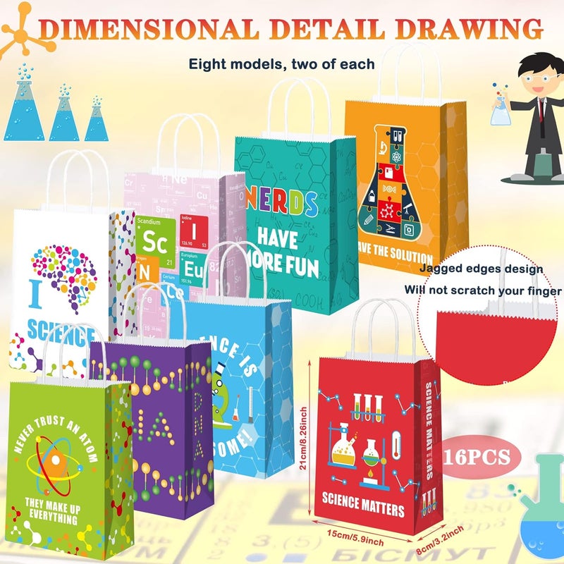 Epakh حقائب حفلات علمية من إيباهك 16 حزمة تحت البحر هدايا حفلة ألياف المحيط لتزيين عيد الميلاد المدرسي - Image 3