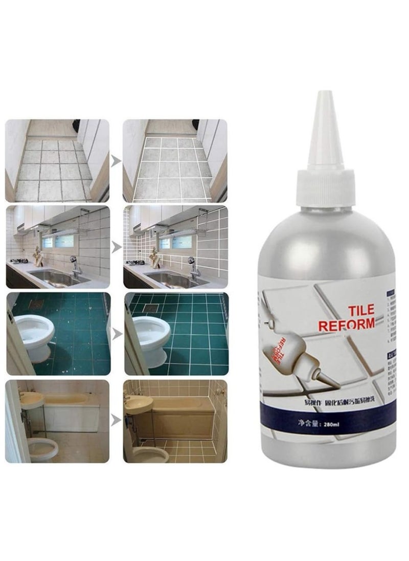 ZHAOXIA - Tile Reform Waterproof Tiles Gap Filler Repair Filler Tube Paste for Kitchen Bathroom 280ml - Image 1