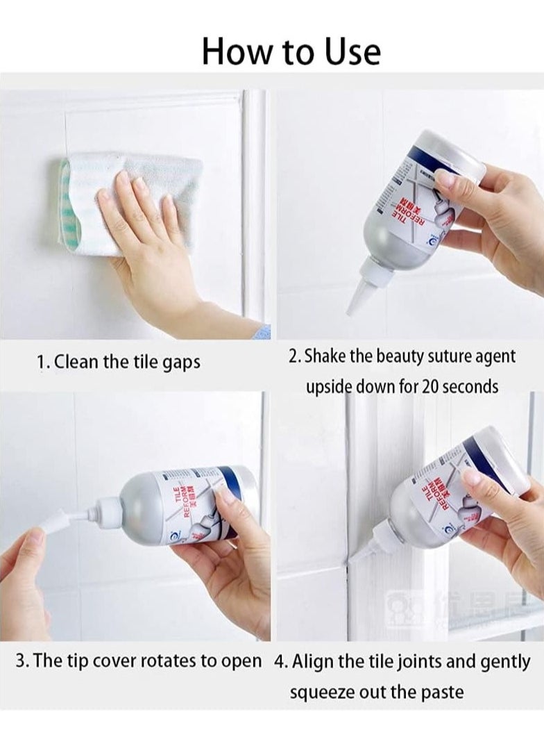 ZHAOXIA - Tile Reform Waterproof Tiles Gap Filler Repair Filler Tube Paste for Kitchen Bathroom 280ml - Image 1
