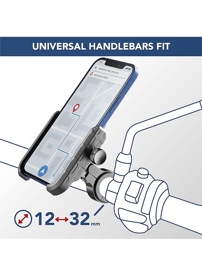 سيلولار لاين حامل دراجة نارية من الألومنيوم باللون الأسود - Image 2