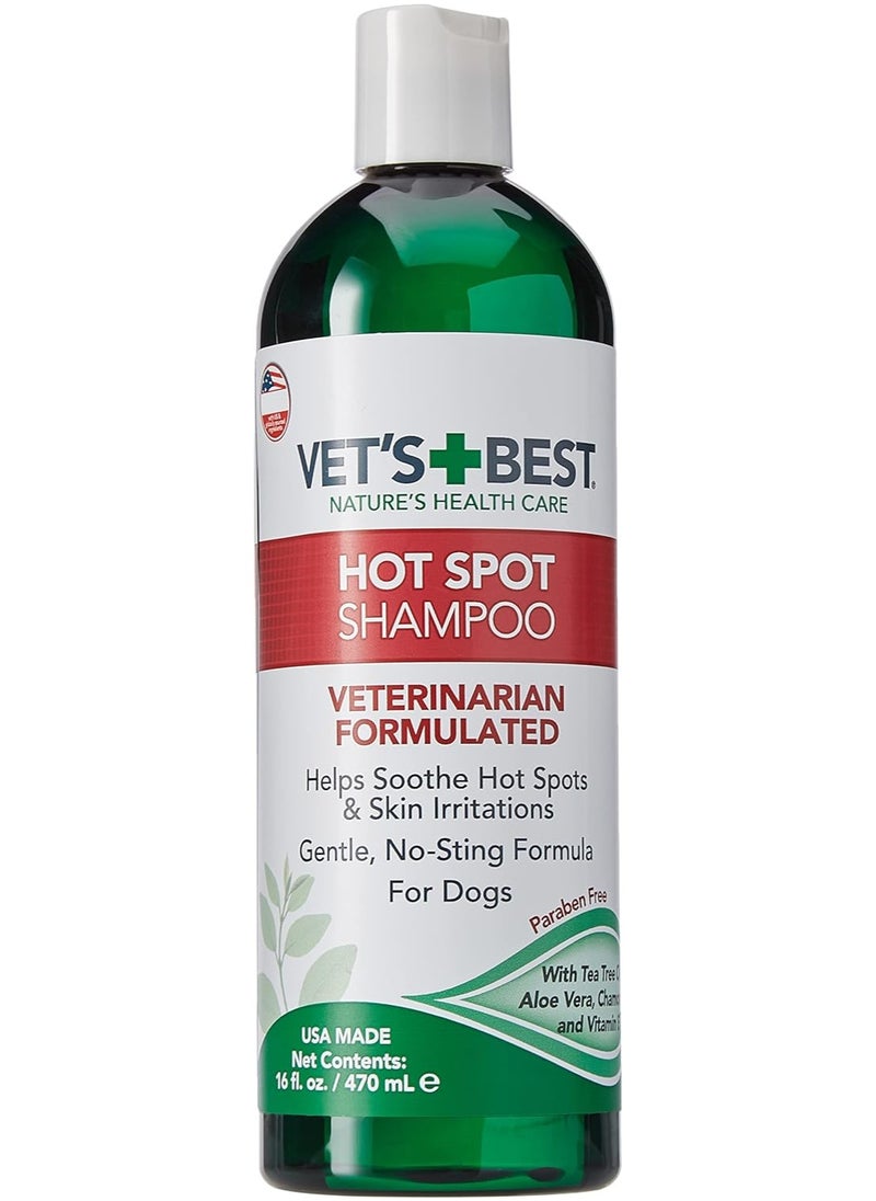 Vet's Best Vet's Best Hot Spot Itch Relief Shampoo for Dogs - Relieves Dog Dry Skin, Rash, Scratching, Licking, Itchy Skin, and Hot Spots - 16 Ounces 