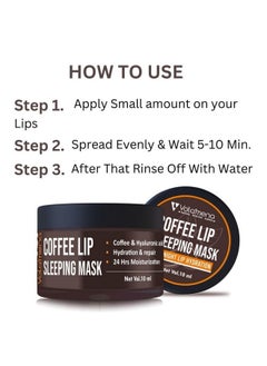 VOLAMENA WITH DEVICE Volamena Coffee Lip Sleeping mask I Repairs chapped lips & also reduces pigmentation, 10 ml  - Image 5