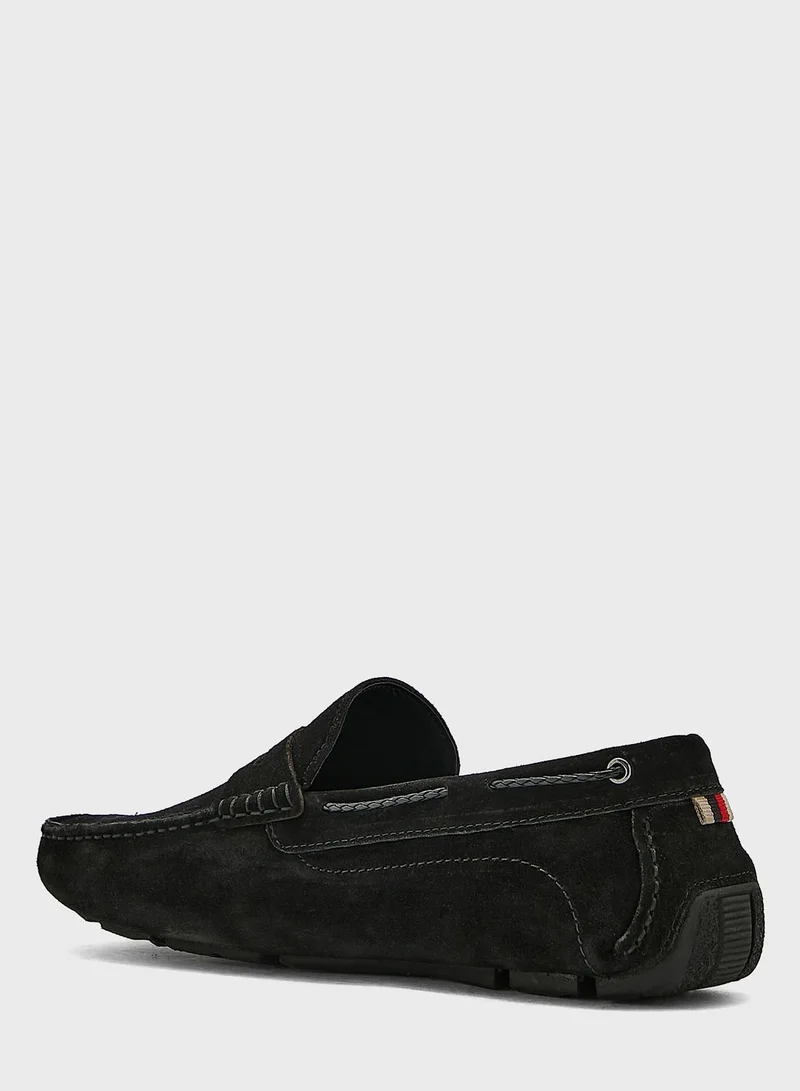Robert Wood Genuine Leather Saddle Moccasins