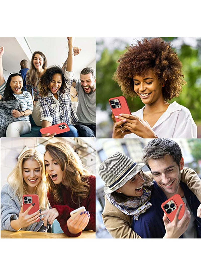 iPhone 14 Case Cover Accessories with Silicone Phone Cover Slim Full Body Protective,Soft Anti-Scratch Microfiber Lining Cute Shockproof - Image 5