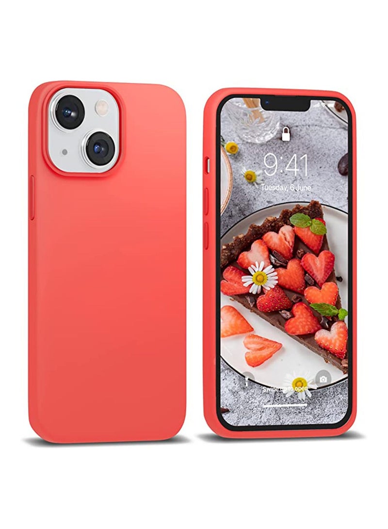 iPhone 14 Case Cover Accessories with Silicone Phone Cover Slim Full Body Protective,Soft Anti-Scratch Microfiber Lining Cute Shockproof - Image 1