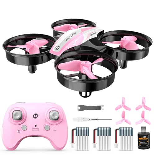 Holy Stone HS210 Mini Drone for Kids 8-12 and Beginners, RC Nano Quadcopter Indoor Drone with Circle Fly, Auto Hovering, 3D Flip, and Headless Mode, Great Gift Toy for Boys and Girls, Pink - Image 1