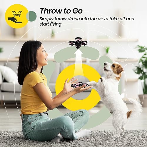 Holy Stone HS210 Mini Drone for Kids 8-12 and Beginners, RC Nano Quadcopter Indoor Drone with Circle Fly, Auto Hovering, 3D Flip, and Headless Mode, Great Gift Toy for Boys and Girls, Pink - Image 2