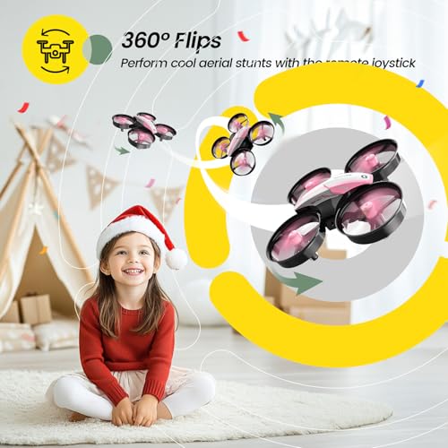 Holy Stone HS210 Mini Drone for Kids 8-12 and Beginners, RC Nano Quadcopter Indoor Drone with Circle Fly, Auto Hovering, 3D Flip, and Headless Mode, Great Gift Toy for Boys and Girls, Pink - Image 5