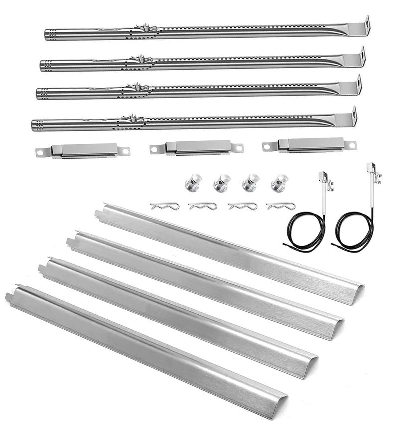 JCLMER Grill Replacement Parts for Charbroil Performance 4 Burner Gas Grill 463365021 463365522 463352521 5 Burner 463450022 2 Burner 463630021 Grill Burners Kit with Heat Plate Crossover Tube Igniter - Image 2