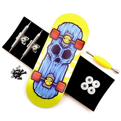 RACOFSB 36mm Pro Fingerboard with Wooden Finger Skateboard Deck Upgraded Finger Board Trucks Street Shape Bearing Wheels Skate - Image 1