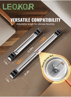 LEOKOR Washing Machine Base Stand, Heavy Duty Furniture Appliances Rollers, Adjustable Length 24 Universal Lockable Wheel Mobile  Base for Washer Dryer Dishwasher  - Image 5