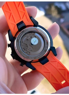 REWARD Rwd.28 Fully Automatic Silicone Band Internal Functions Active 3 Atm Water Resistant Men's Wristwatch  - Image 5